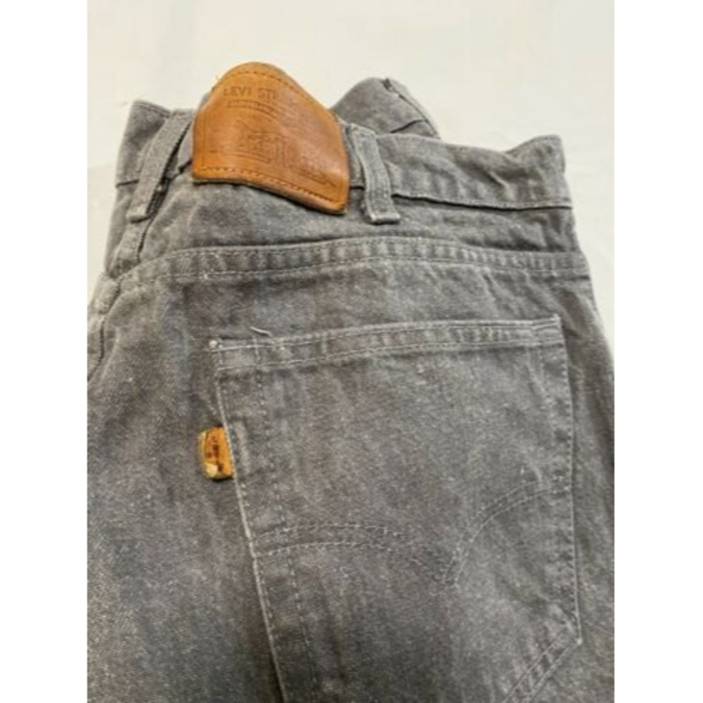 Levi's Two Horse Brand Gray Jeans Men's 36x31 Leather Tab Vintage Made In USA